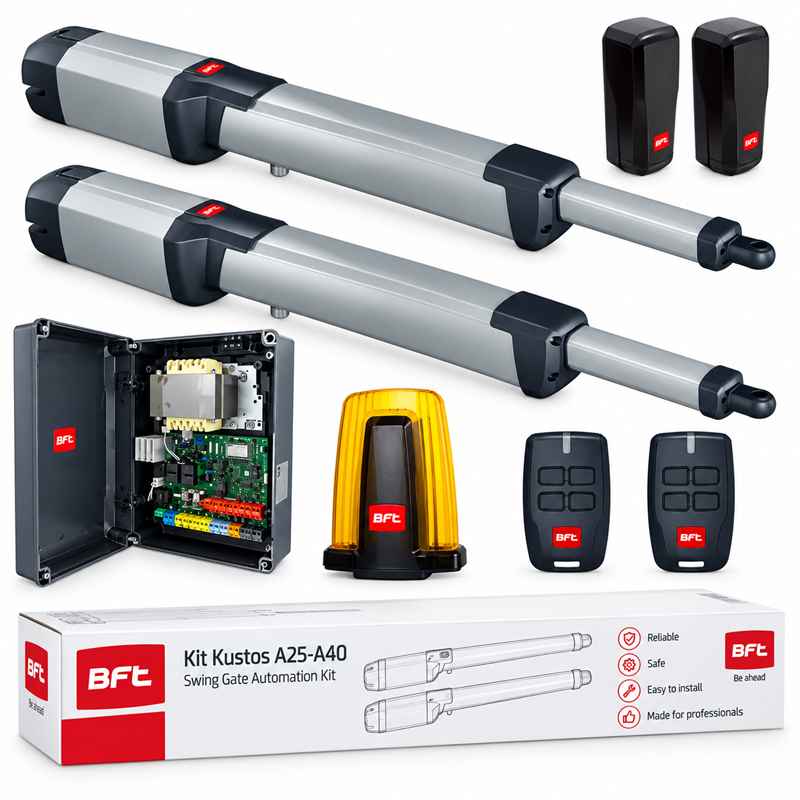 BFT KUSTOS BT A40 Gate Opener Dubai UAE BFT KUSTOS BT A40 Swing Gate Motor UAE