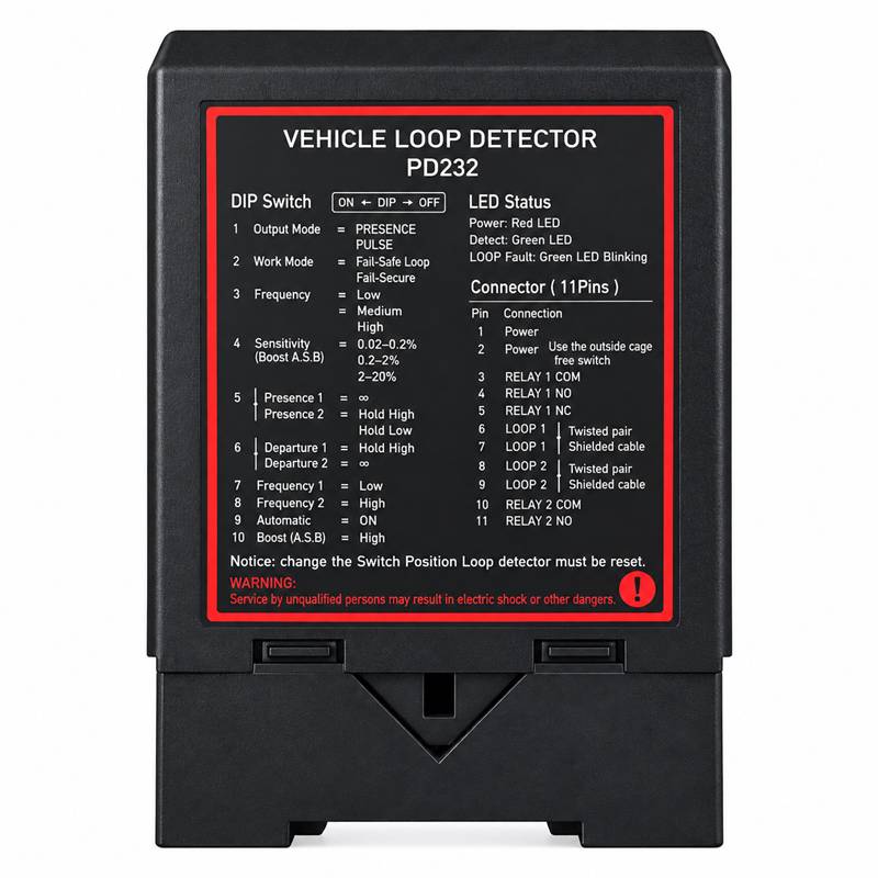 PD-232 Dual Channel Loop Detector UAE PD-232 2 Channel Vehicle Loop Detector UAE